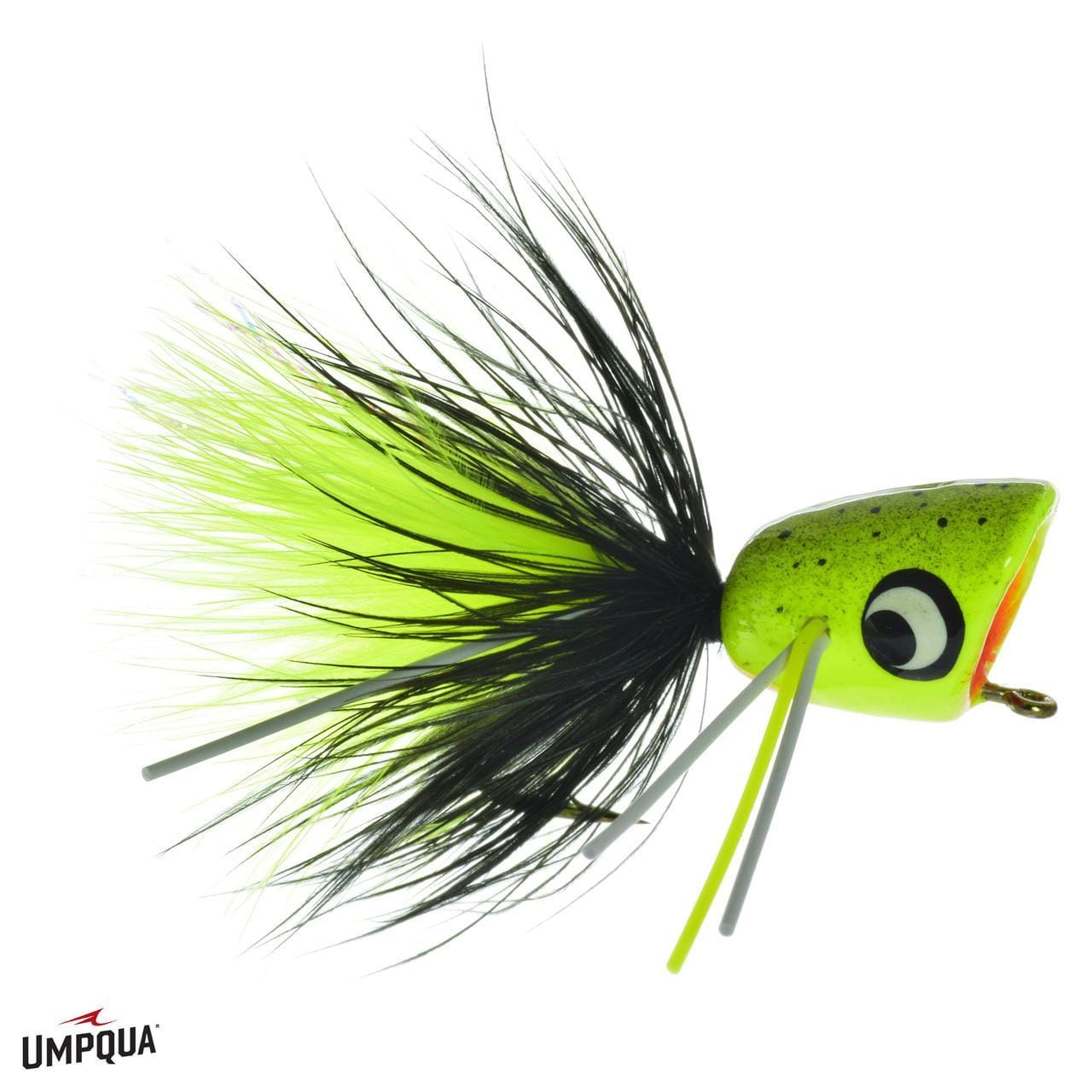 BASS POPPER Umpqua CHART SPLATTER 06 Flies Rivers and Glen Trading Co