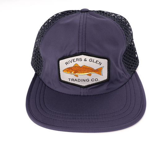R&G Mesh Redfish Hat (Navy) Rivers and Glen Trading Co. Hats CP Navy Headwear Rivers and Glen Trading Co