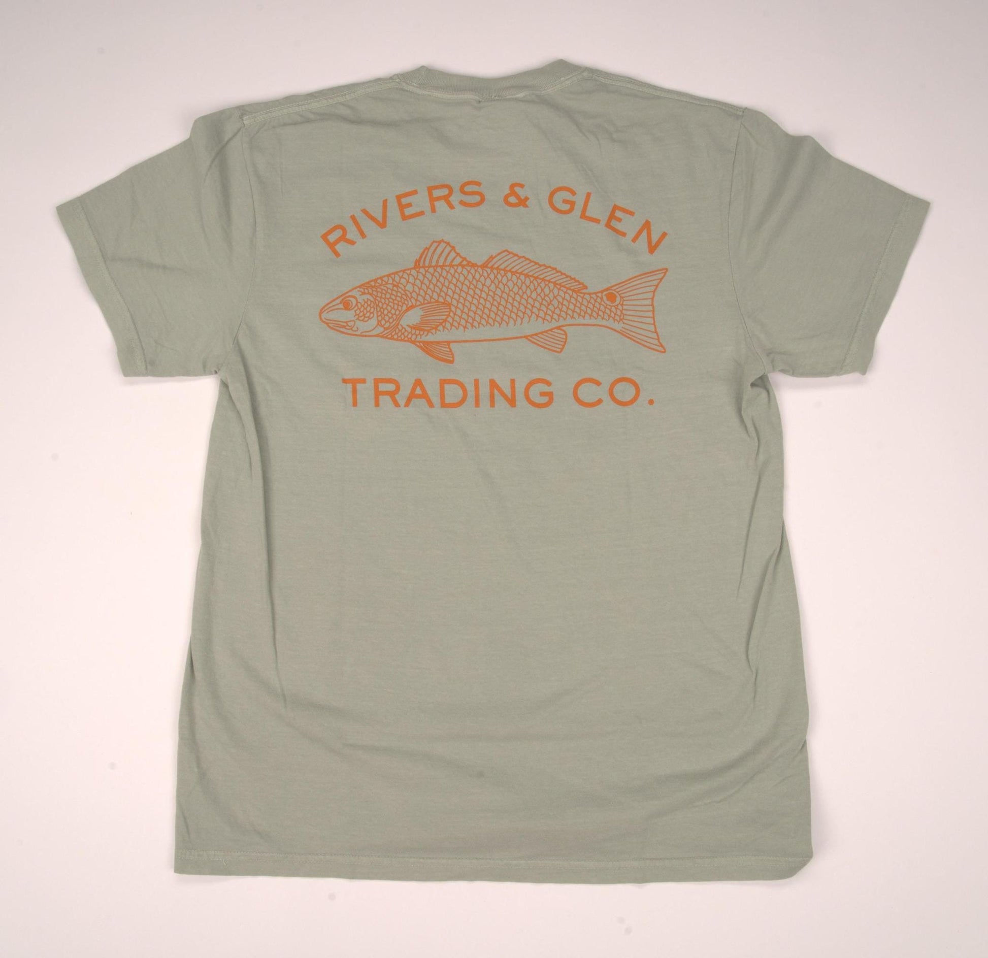 R&G Redfish Comfort Colors SS Pocket Tee Rivers and Glen Trading Co. Shirts Bay / S Short Sleeve Tee Shirts Rivers and Glen Trading Co