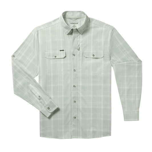 Poncho The Spanish Moss Poncho Men's Long Sleeve Button Down Shirts Rivers and Glen Trading Co