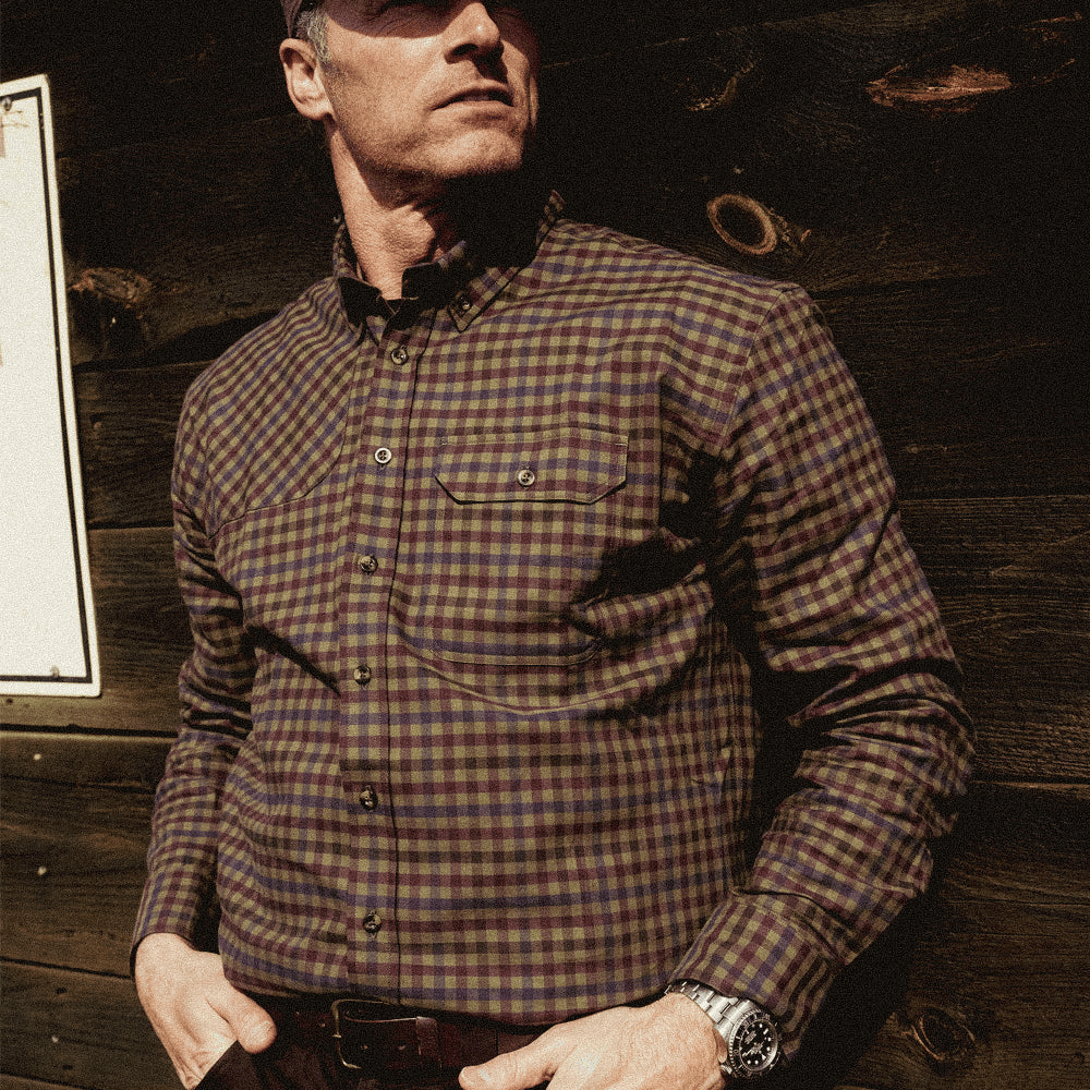 TSG King Charles Flannel Shooting Shirt TSG Men's Long Sleeve Shooting Shirts Rivers and Glen Trading Co