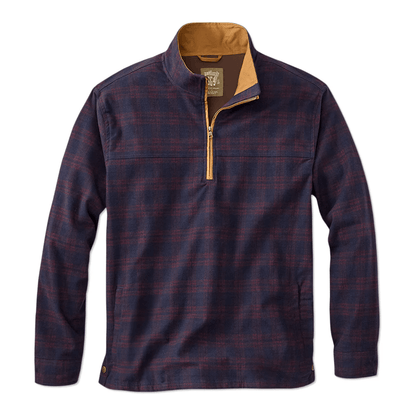 TSG Thames Flannel Pullover TSG Navy/Maroon Plaid / L Men's Pullovers Rivers and Glen Trading Co