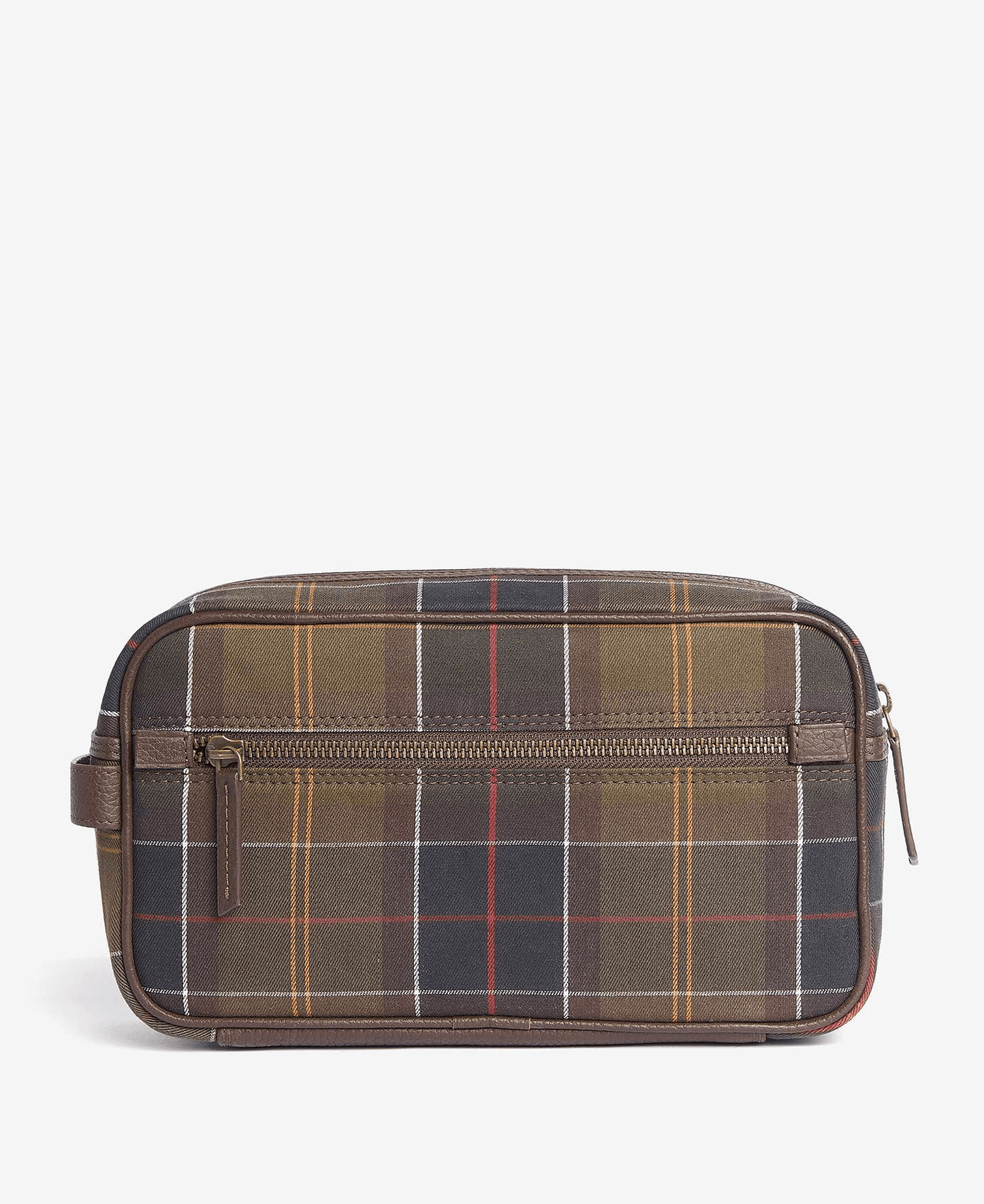Barbour Tartan & Leather Washbag Barbour Classic Tartan Washbag Rivers and Glen Trading Co
