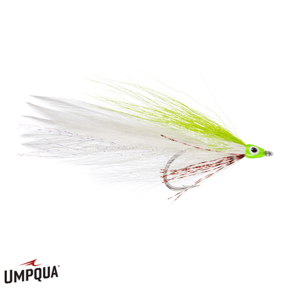 DECEIVER Umpqua Chart/Wht / 1/0 Flies Rivers and Glen Trading Co