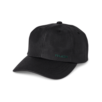 Filson Oil Tin Low Profile Logger Cap Filson Black Headwear Rivers and Glen Trading Co