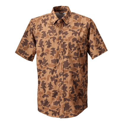 Orvis SS Featherweight Shooting Shirt (New) Orvis Orvis 1971 Camo / L Men's Short Sleeve Shooting Shirts Rivers and Glen Trading Co