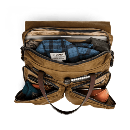 Filson 24 Hour Tin Cloth Briefcase Filson Luggage Rivers and Glen Trading Co