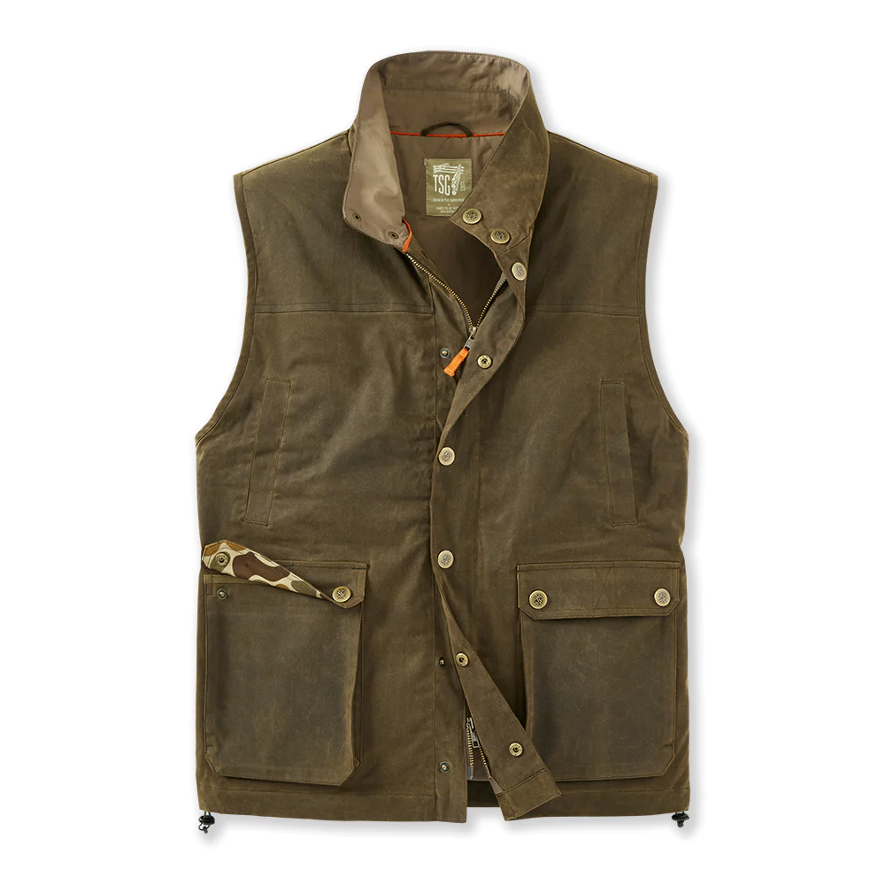 Baeron Waxed Vest - Rivers & Glen Trading Co.