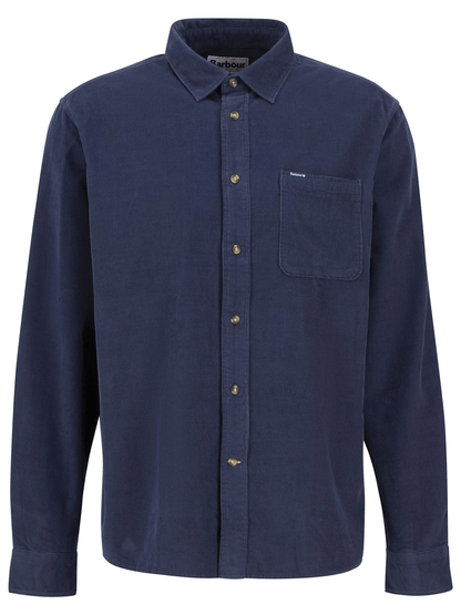 Barbour Bramside Relaxed Cord Shirt Barbour Navy / L Men's Long Sleeve Button Down Shirts Rivers and Glen Trading Co