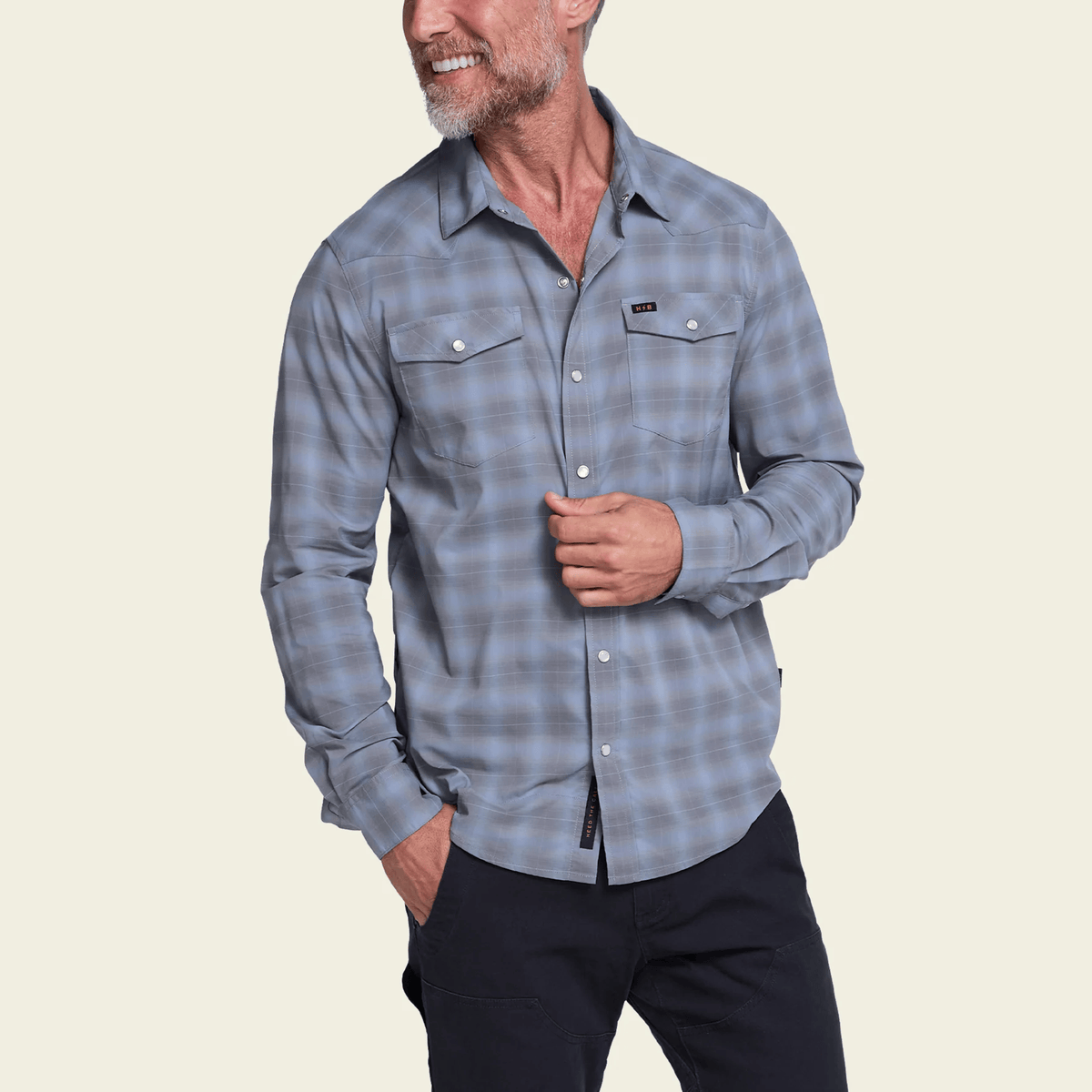 Howler Brothers H Bar B Tech Longsleeve Howler Brothers Men's Long Sleeve Button Down Shirts Rivers and Glen Trading Co