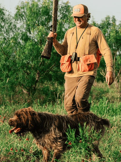 Duck Camp Canvas Upland Strap Vest Duck Camp Blaze/Wheat Men's Hunting Vests Rivers and Glen Trading Co