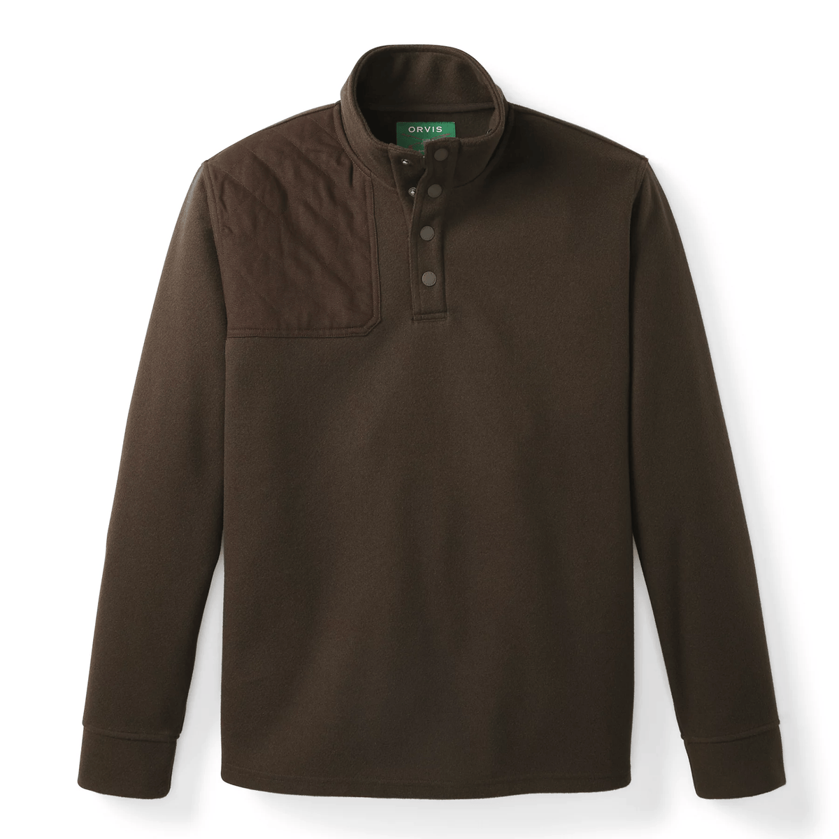 Orvis Men’s Sharptail 1/4-Snap Orvis Espresso / XL Men's Pullovers Rivers and Glen Trading Co