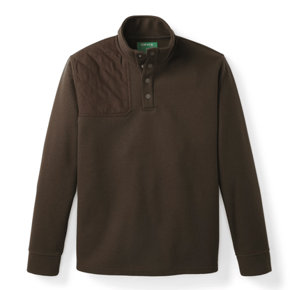 Orvis Men’s Sharptail 1/4-Snap Orvis Espresso / XL Men's Pullovers Rivers and Glen Trading Co