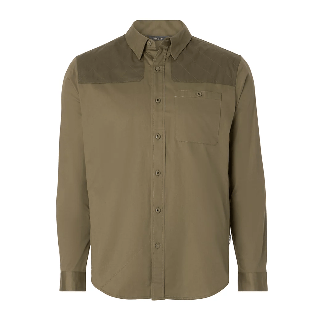 Orvis Men’s Midweight Long-Sleeve Shooting Shirt Orvis Tarmac Sagewood / L Men's Long Sleeve Hunting Shirts Rivers and Glen Trading Co