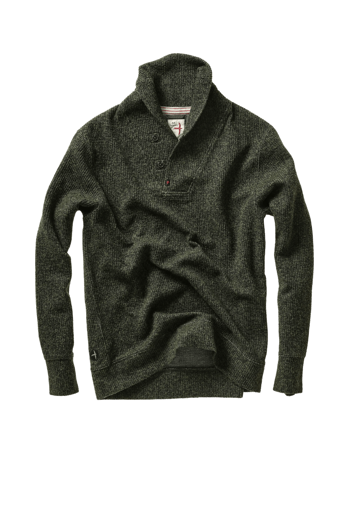 Relwen Ridge Twist Shawl Relwen Dark Loden Marl / M Men's Pullovers Rivers and Glen Trading Co