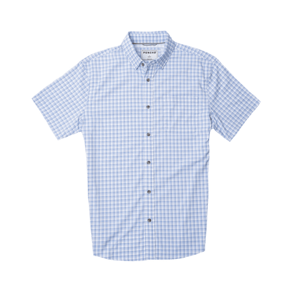 Poncho The Blue Runner Poncho Men's Short Sleeve Button Down Shirts Rivers and Glen Trading Co