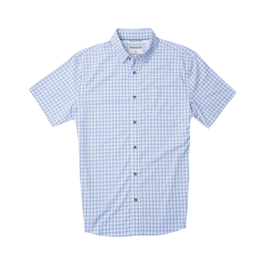 Poncho The Blue Runner Poncho Men's Short Sleeve Button Down Shirts Rivers and Glen Trading Co