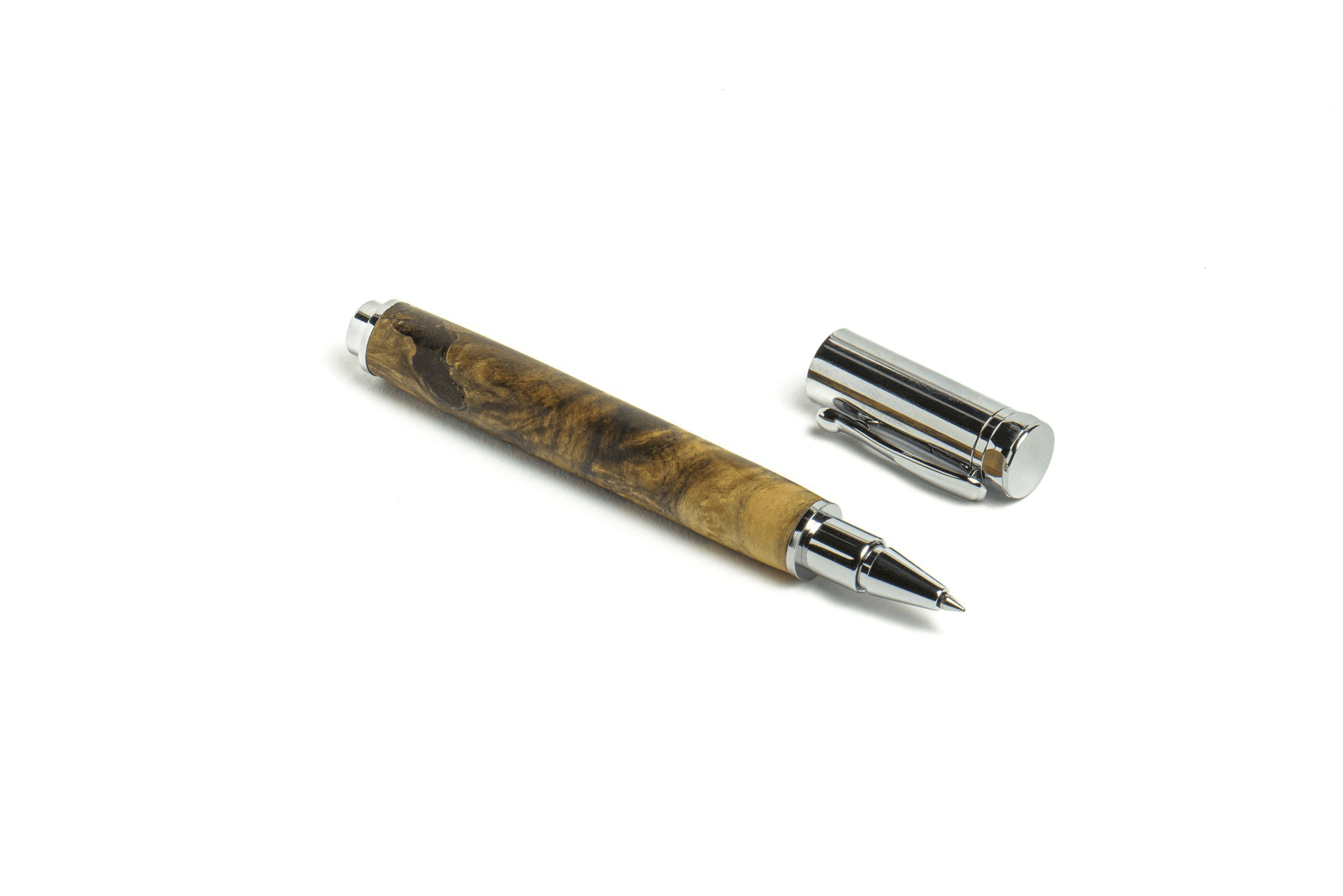 Roots & Jones California Buckeye Burl Magnetic Rollerball Pen Roots & Jones Pens Rivers and Glen Trading Co