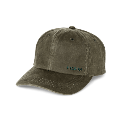 Filson Oil Tin Low Profile Logger Cap Filson Green Headwear Rivers and Glen Trading Co