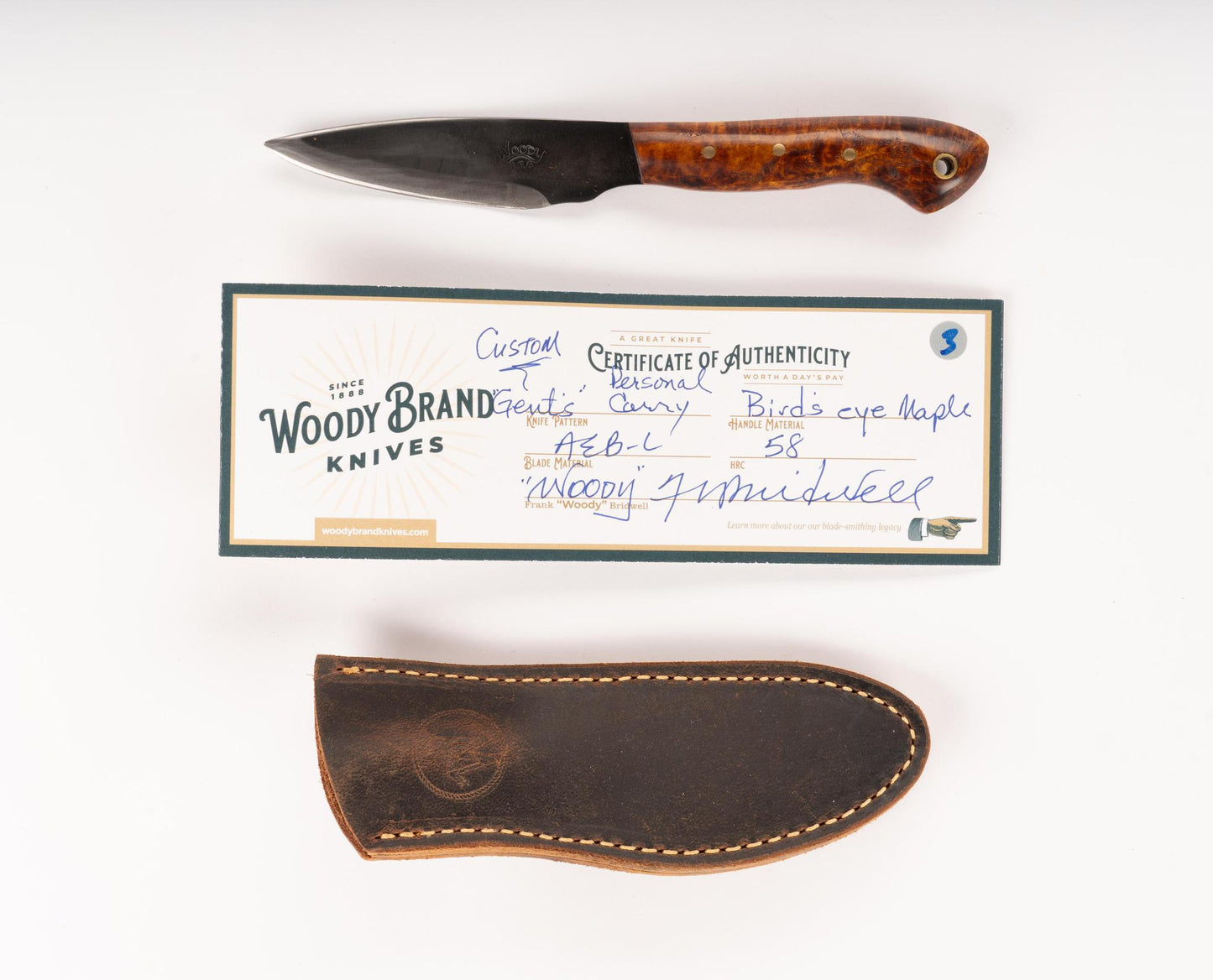 Woody Handmade Cutlery Gent's Seasonal Carry Knife