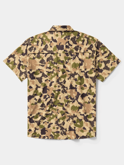 Duck Camp Cast & Blast Perforated Shirt - Short Sleeve Duck Camp Men's Short Sleeve Button Down Shirts Rivers and Glen Trading Co
