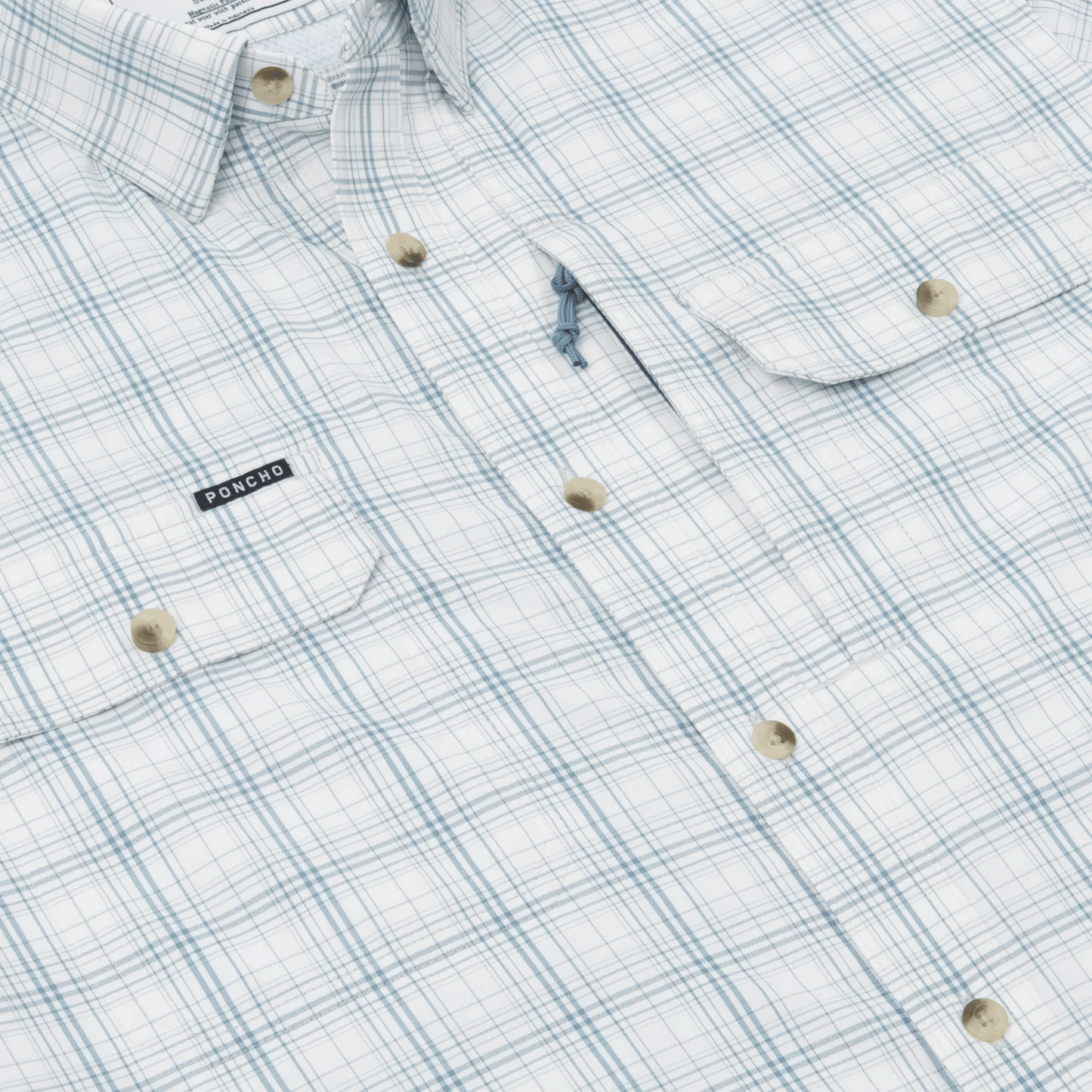 Poncho The Silver King Poncho Men's Long Sleeve Button Down Shirts Rivers and Glen Trading Co