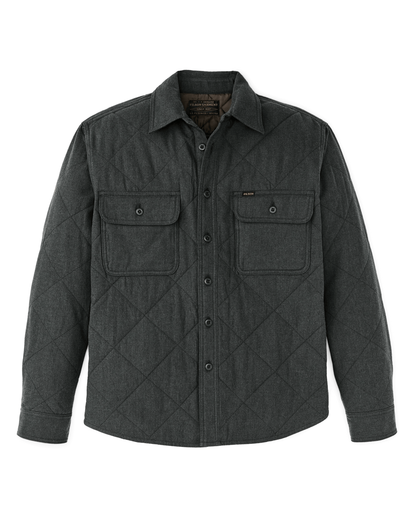 Filson Insulated Flannel Shirt Filson Charcoal / XXL Men's Long Sleeve Button Down Shirts Rivers and Glen Trading Co