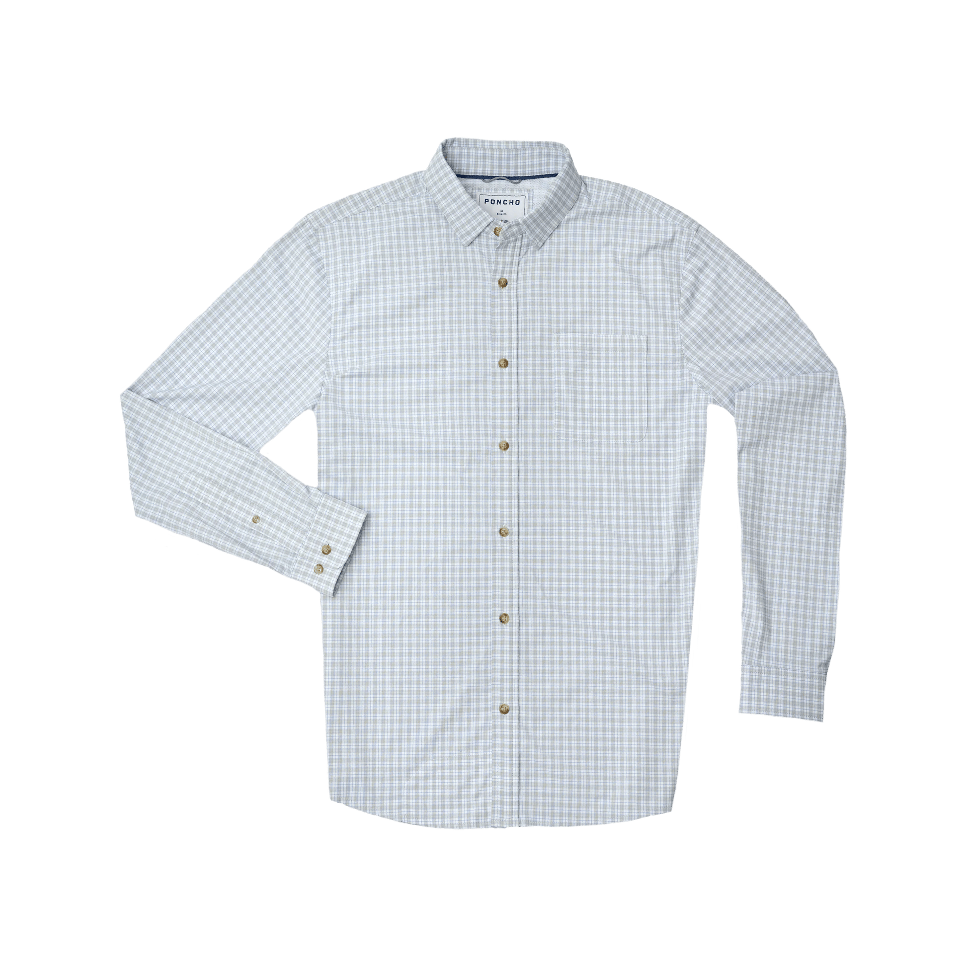 Poncho The Dolly Varden Poncho Men's Long Sleeve Button Down Shirts Rivers and Glen Trading Co