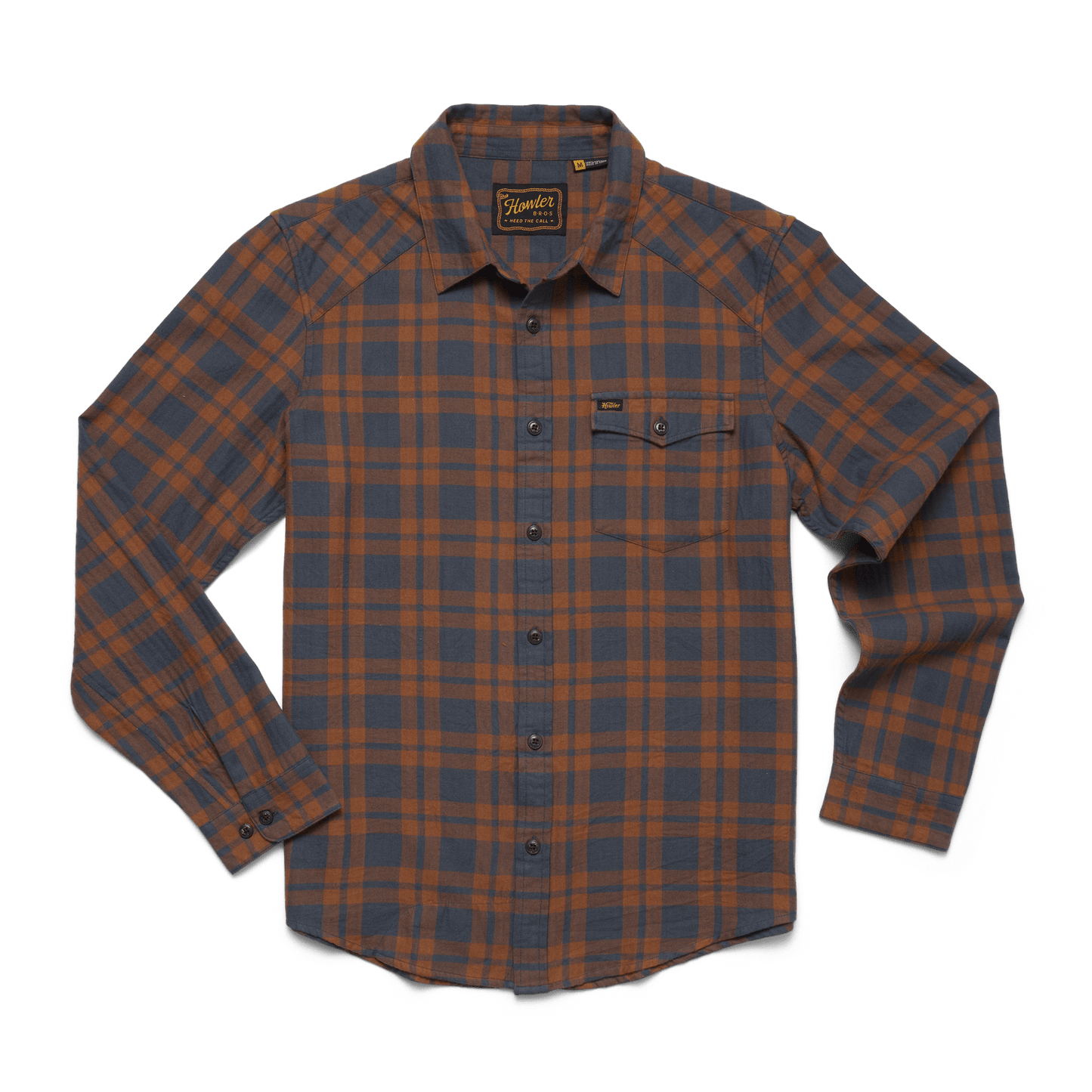 Howler Brothers La Grange Lightweight Flannel Howler Brothers Cohen Plaid: Stargazer / L Men's Long Sleeve Button Down Shirts Rivers and Glen Trading Co