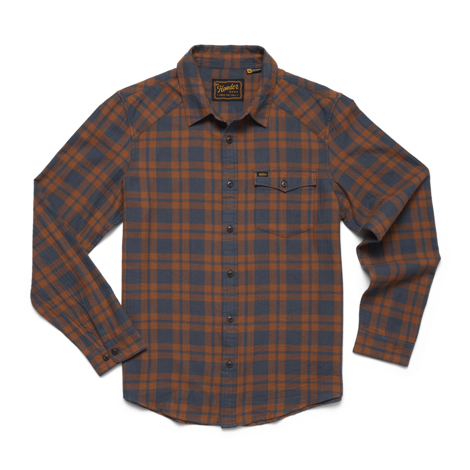 Howler Brothers La Grange Lightweight Flannel Howler Brothers Cohen Plaid: Stargazer / L Men's Long Sleeve Button Down Shirts Rivers and Glen Trading Co
