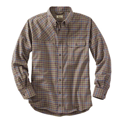 TSG King Charles Flannel Shooting Shirt TSG Olive Check / XL Men's Long Sleeve Shooting Shirts Rivers and Glen Trading Co