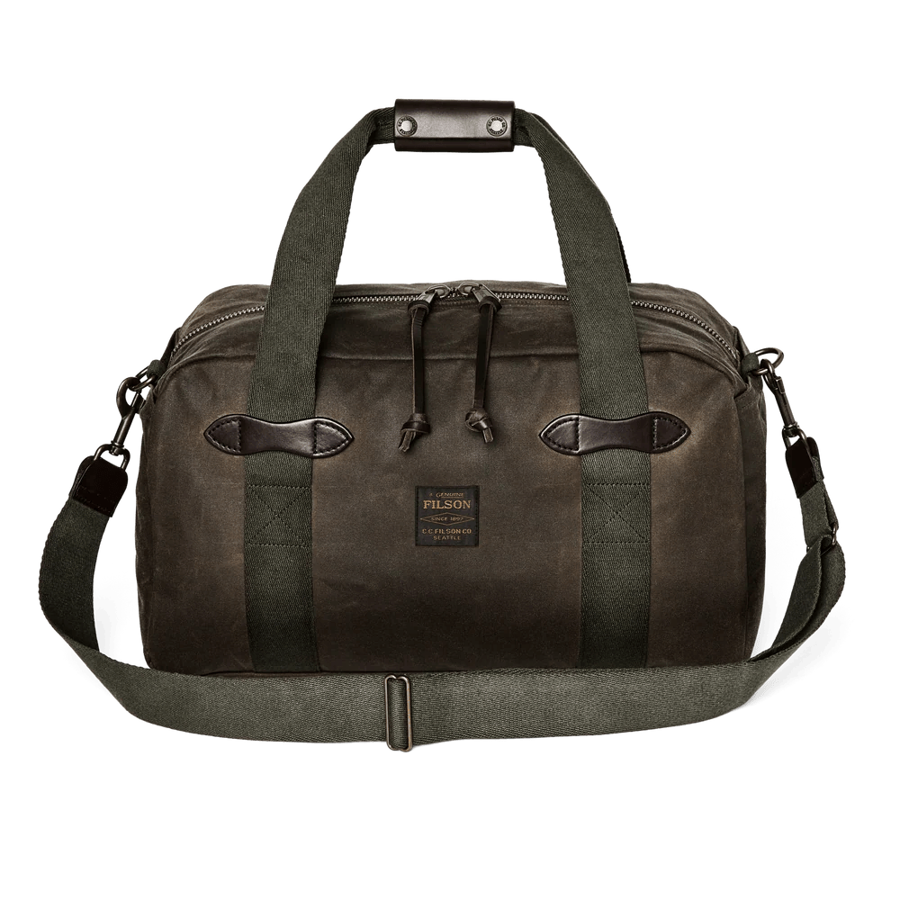 Filson Tin Cloth Small Duffle Bag Filson Otter Green Luggage Rivers and Glen Trading Co