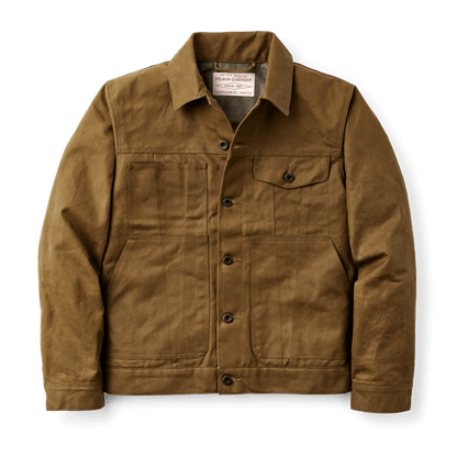 Filson Tin Cloth Short Lined Cruiser Jacket Filson Dark Tan / M Men's Jackets Rivers and Glen Trading Co