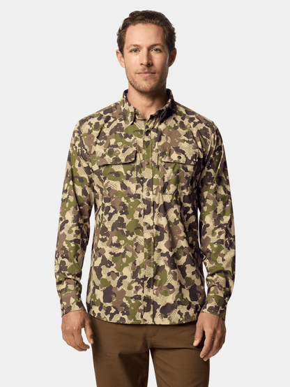 Duck Camp Cast & Blast Perforated Shirt - Long Sleeve Duck Camp Men's Long Sleeve Button Down Shirts Rivers and Glen Trading Co