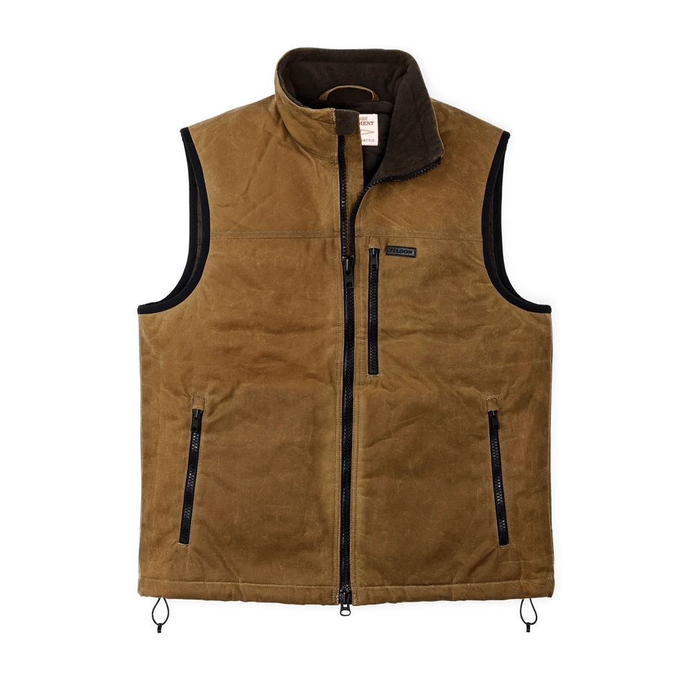 Filson Tin Cloth Insulated Vest Filson Dark Tan / M Men's Vests Rivers and Glen Trading Co
