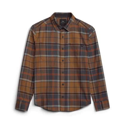 Sitka Ashland Lightweight Flannel Shirt Sitka Cherry Sequoia Plaid / L Men's Long Sleeve Button Down Shirts Rivers and Glen Trading Co