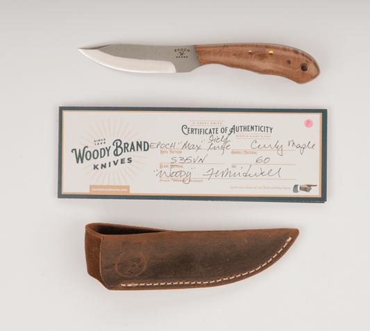 Woody Handmade Cutlery Epoch "Max" Field Knife Woody Handmade Cutlery Knives Rivers and Glen Trading Co