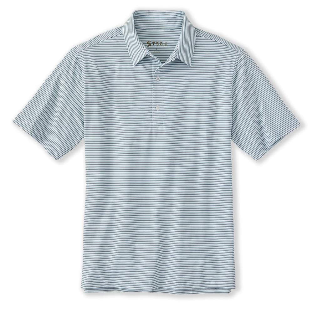 TSG Topper Polo TSG Mist Reel Stripe / M Men's Polos Rivers and Glen Trading Co