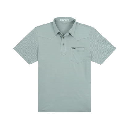 Poncho The Farm to Market Poncho Moss Green And White / XXL Men's Polo Rivers and Glen Trading Co