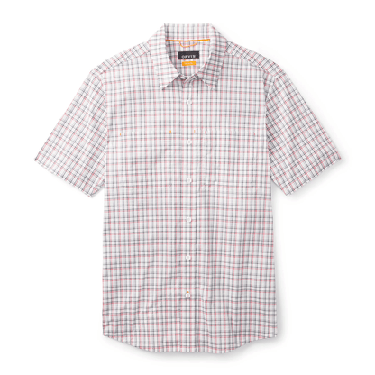 Orvis River Guide Short-Sleeve Shirt 2.0 Orvis BUOY RED TATTERSAL / L Men's Short Sleeve Button Down Shirts Rivers and Glen Trading Co