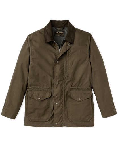 Filson Dry Wax Mile Marker Coat Filson Burnt Olive / S Men's Jackets Rivers and Glen Trading Co
