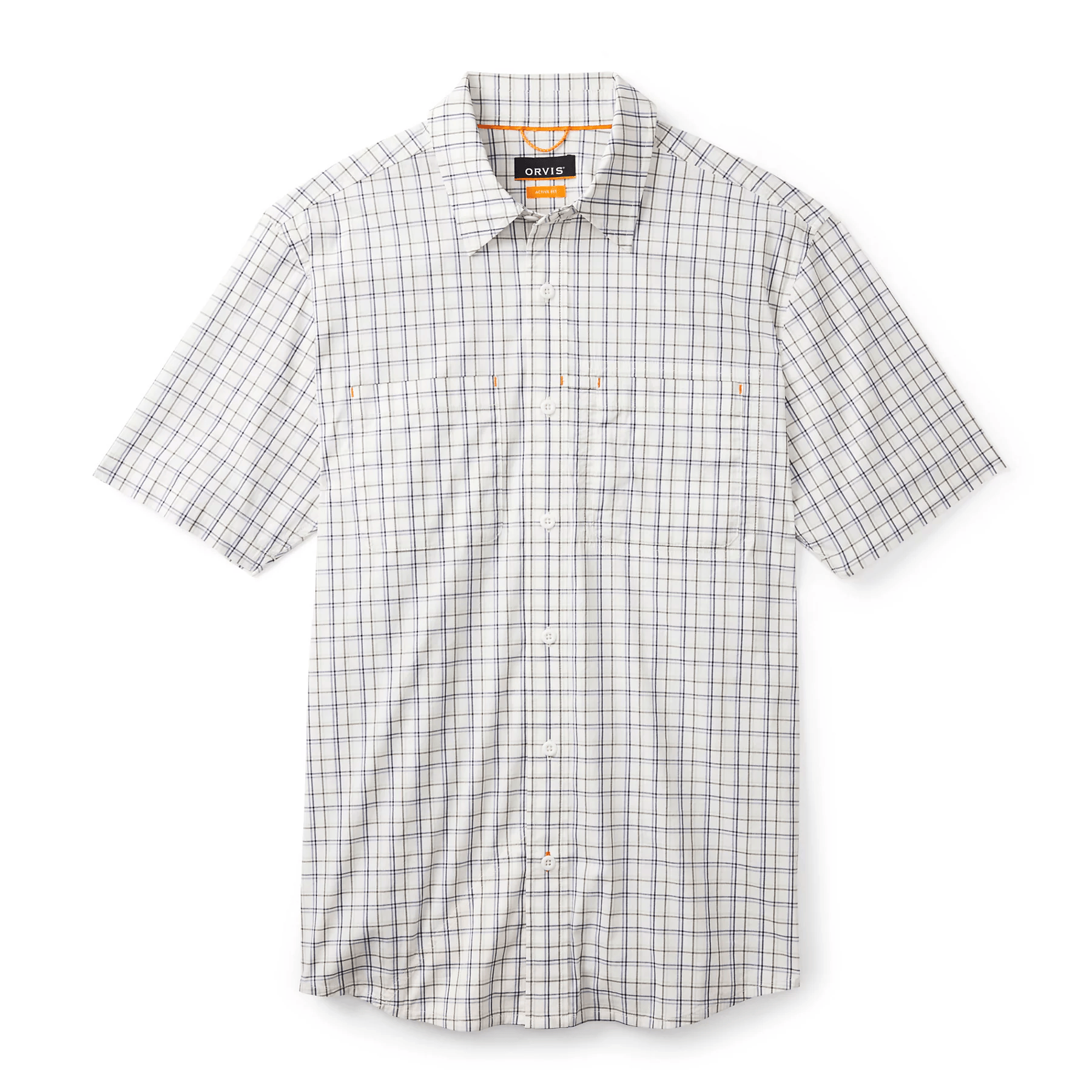 Orvis River Guide Short-Sleeve Shirt 2.0 Orvis SNOW/CELADON TATTERSAL / M Men's Short Sleeve Button Down Shirts Rivers and Glen Trading Co