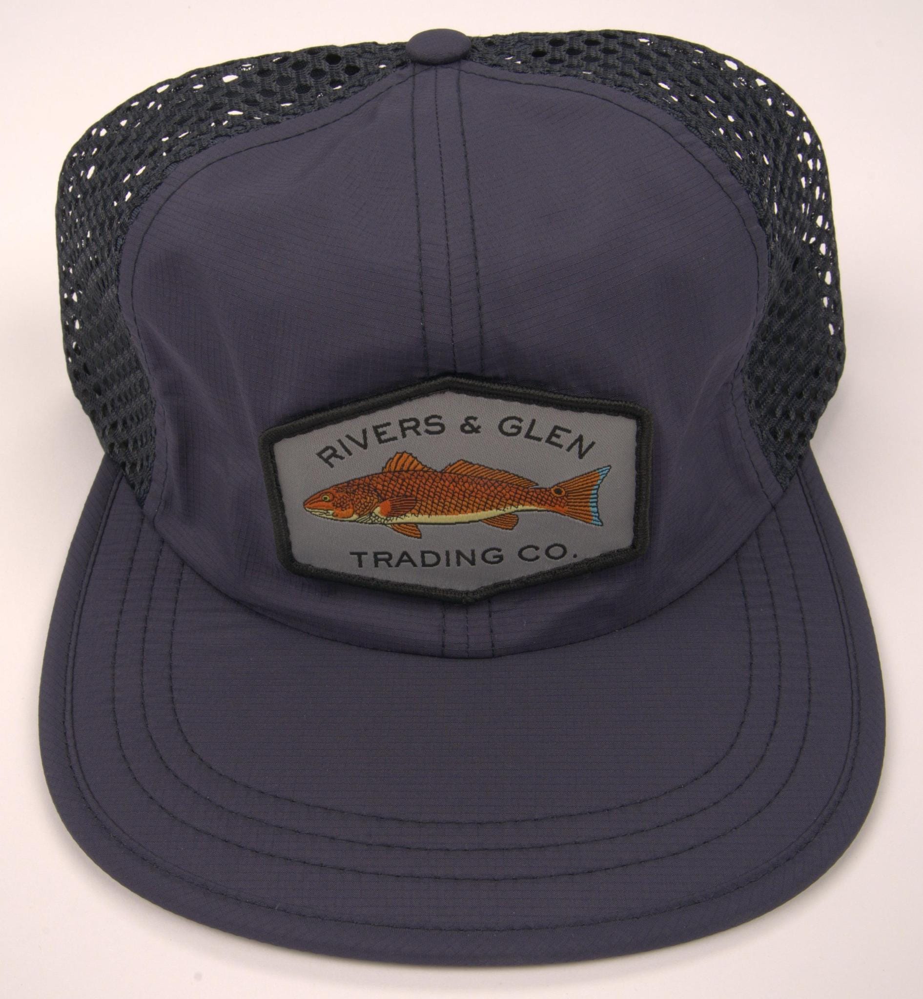 R&G Mesh Redfish Hat Navy Rogue 935 Rivers and Glen Trading Co. Hats Navy/GreyRedfish/Rogue935 Headwear Rivers and Glen Trading Co