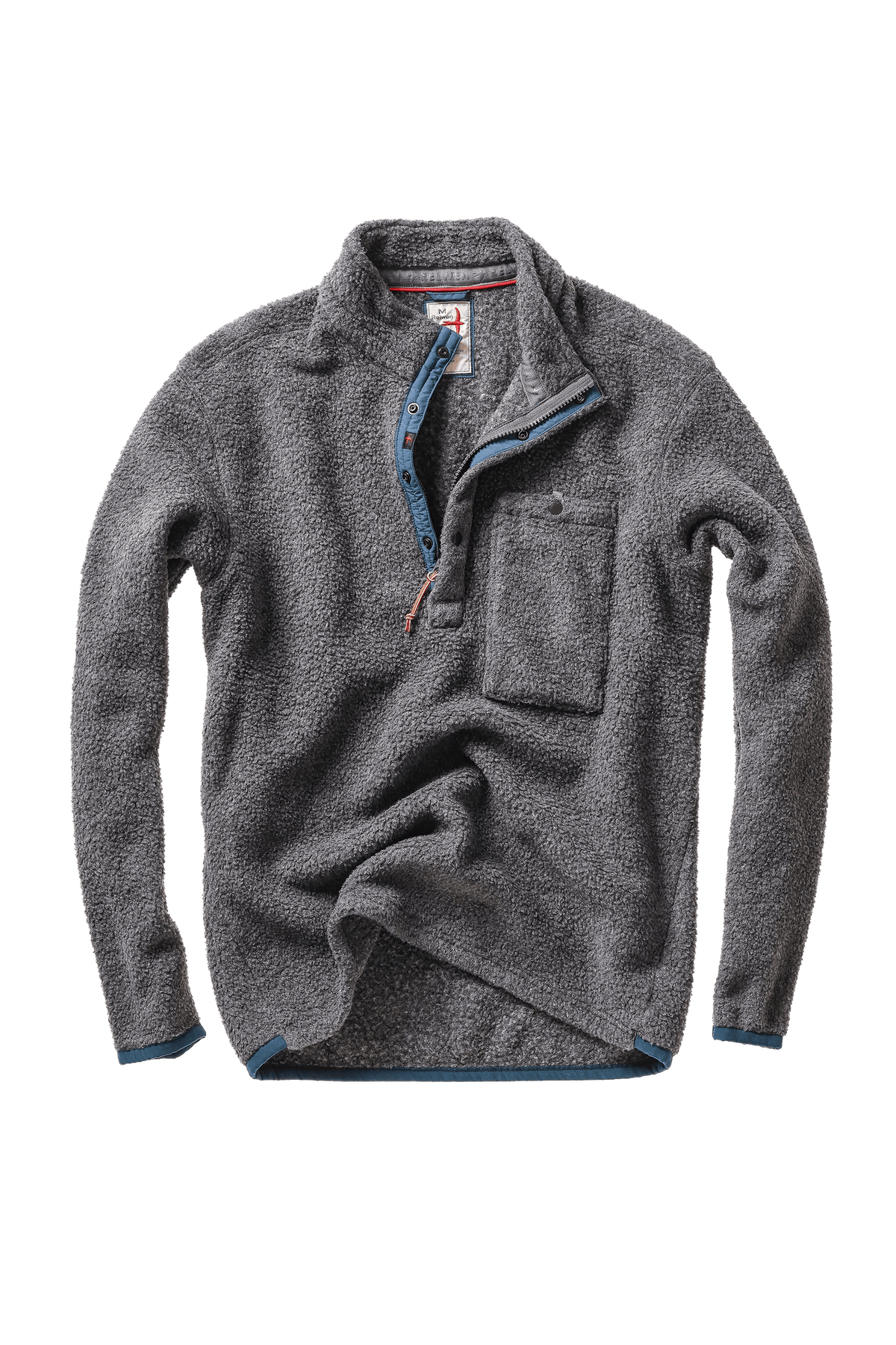 Relwen Wooly Shag Snap-Zip Relwen Light Charcoal Heather / XXL Men's Pullovers Rivers and Glen Trading Co