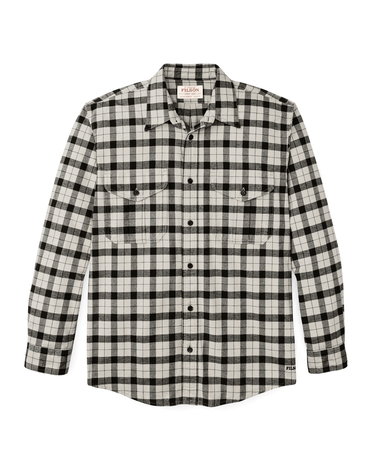 Filson Alaskan Guide Shirt Filson Cream Multicolor Plaid / XL Men's Long Sleeve Button Down Shirts Rivers and Glen Trading Co
