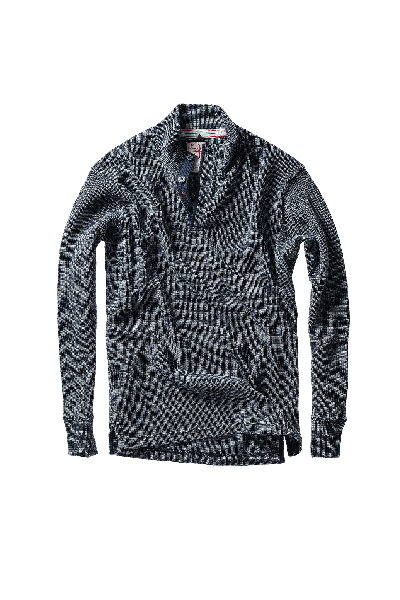 Relwen Bi-Waffle Moc Relwen Navy / XL Men's Pullovers Rivers and Glen Trading Co