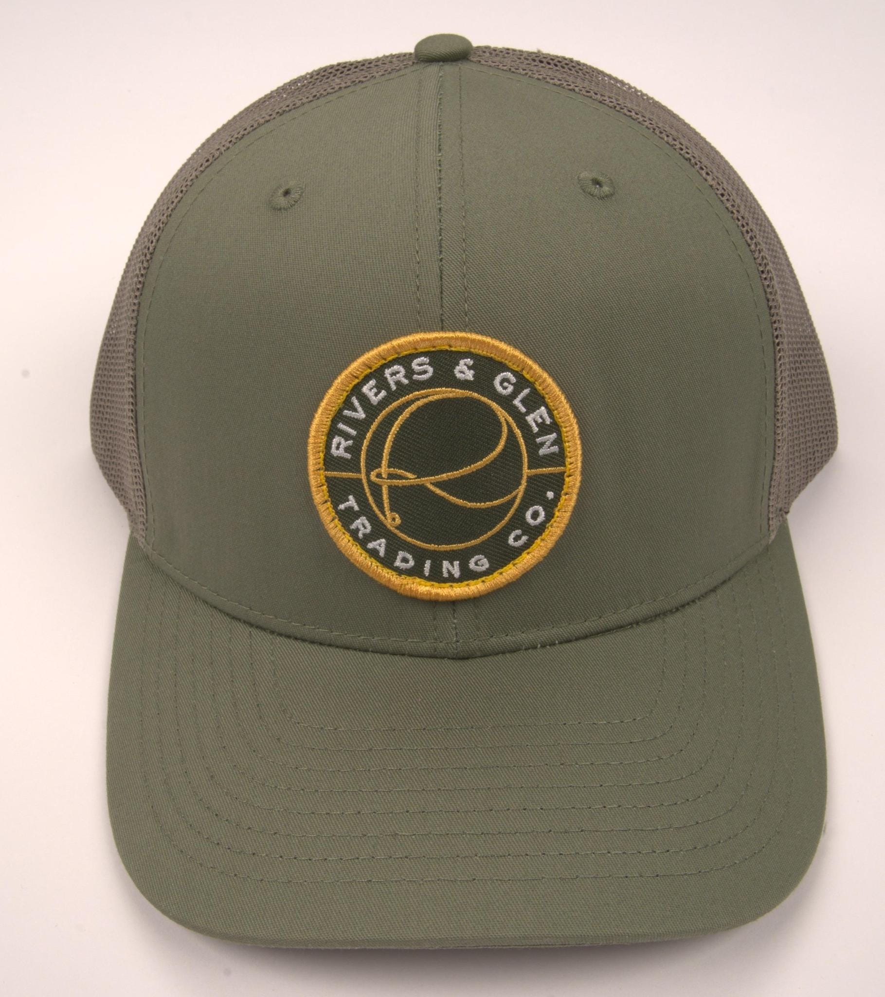 R&G Trucker Hat Loden/Green Patch 112 Rivers & Glen Trading Co. Hats Loden/GreenPatch/112R Headwear Rivers and Glen Trading Co