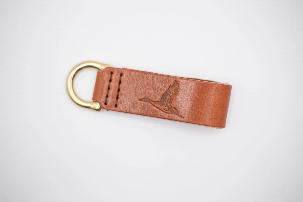 Woodley Co Leather Key Fob Woodley Co Pintail Key Fob Rivers and Glen Trading Co