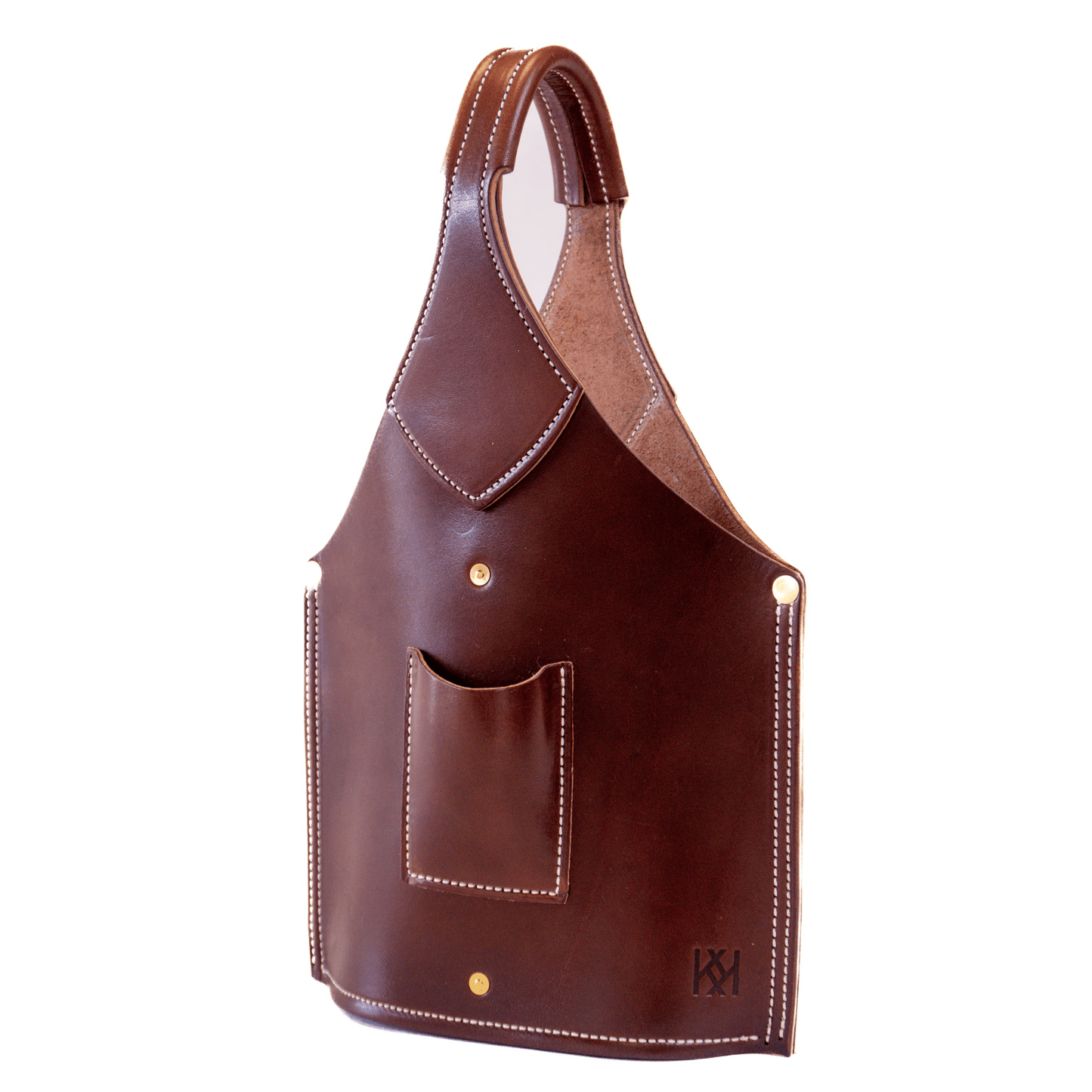 Kingfisher Leatherworks Double Barrel Bottle Tote Kingfisher Leatherworks Glassware Rivers and Glen Trading Co