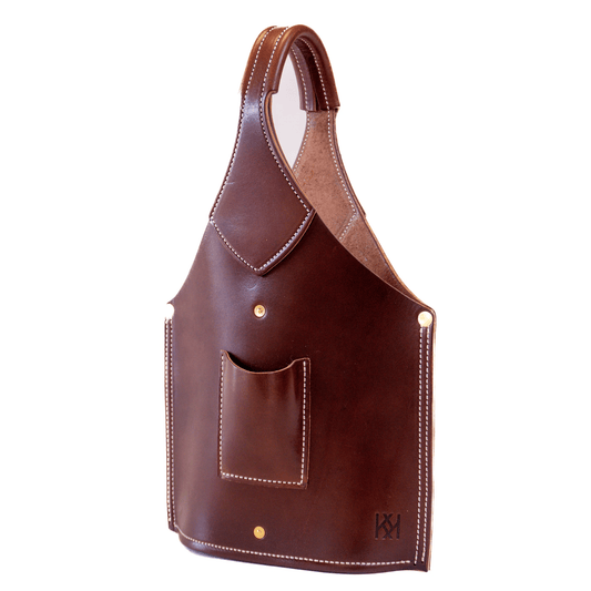 Kingfisher Leatherworks Double Barrel Bottle Tote Kingfisher Leatherworks Glassware Rivers and Glen Trading Co